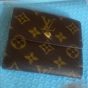 Louis Vuitton Brown and Gold Monogram Wallet